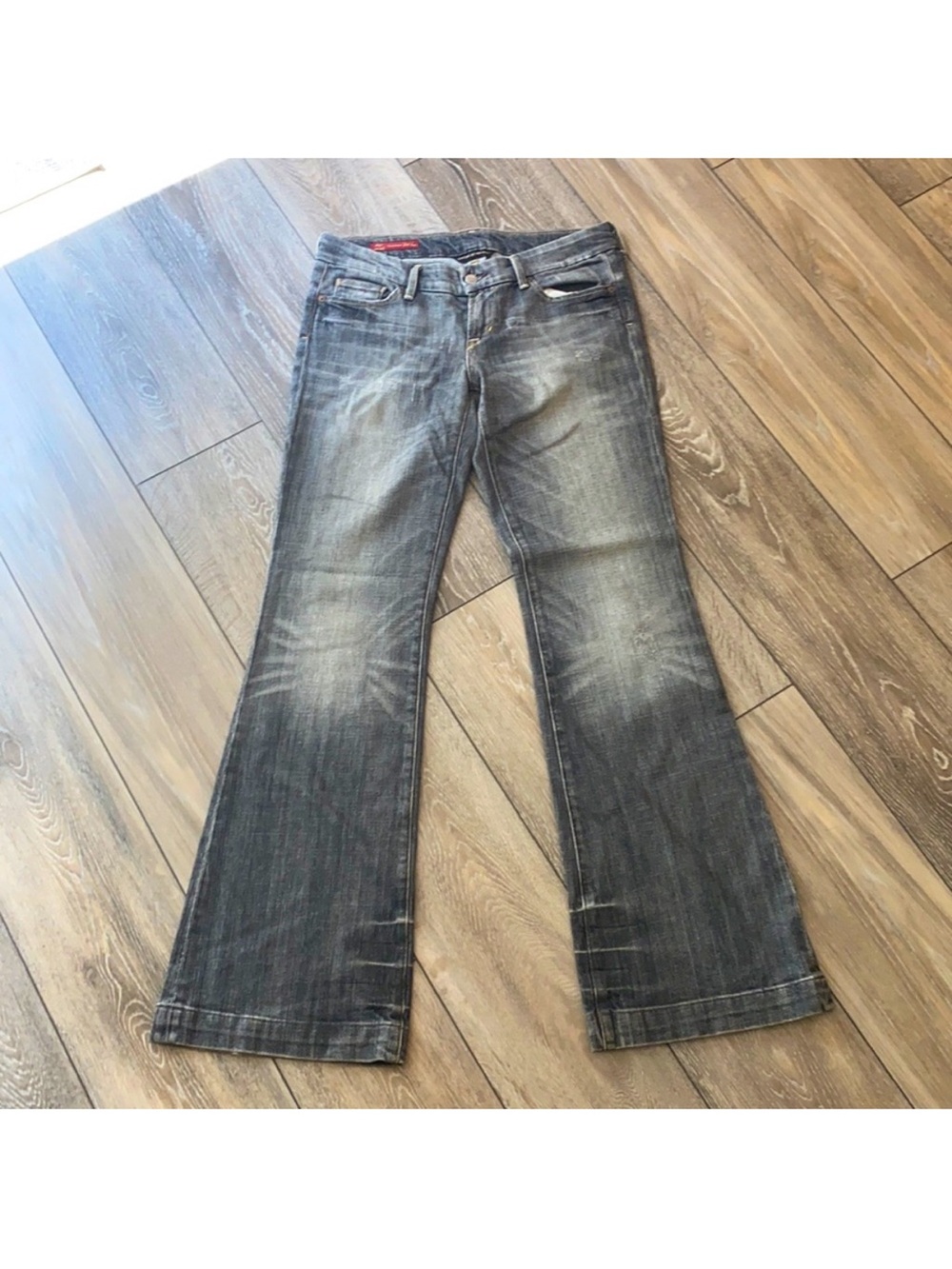 Citizen's of Humanity - Women’s Distressed Dark Gray Bootcut Jeans